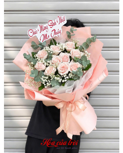 Bó Hoa Sắc Hồng-HB108