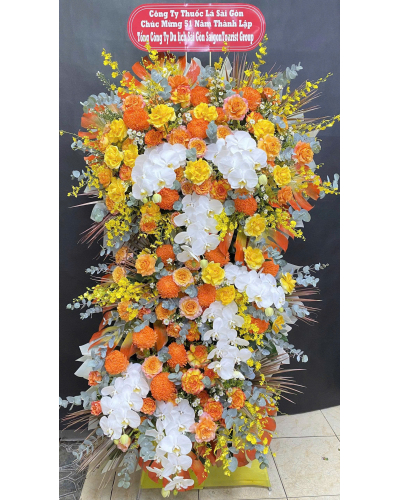 Kệ hoa khai trương 3 tần sang trọng HKT064
