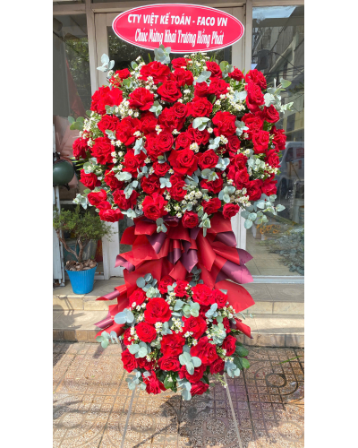 Kệ hoa khai trương 2 tầng HKT059