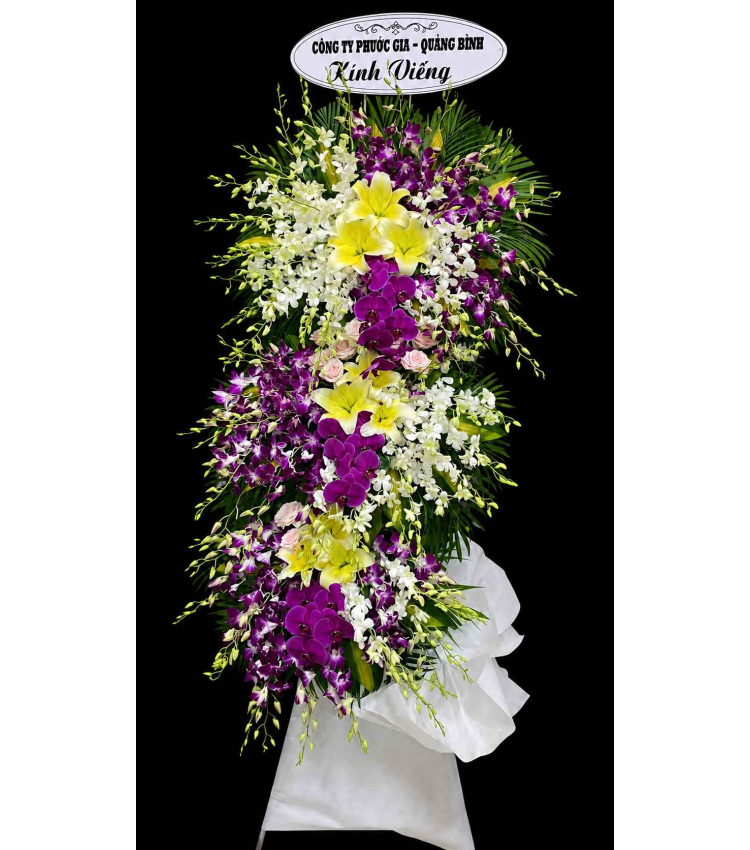 Kệ hoa viếng đám tang 3 tầng HTL01